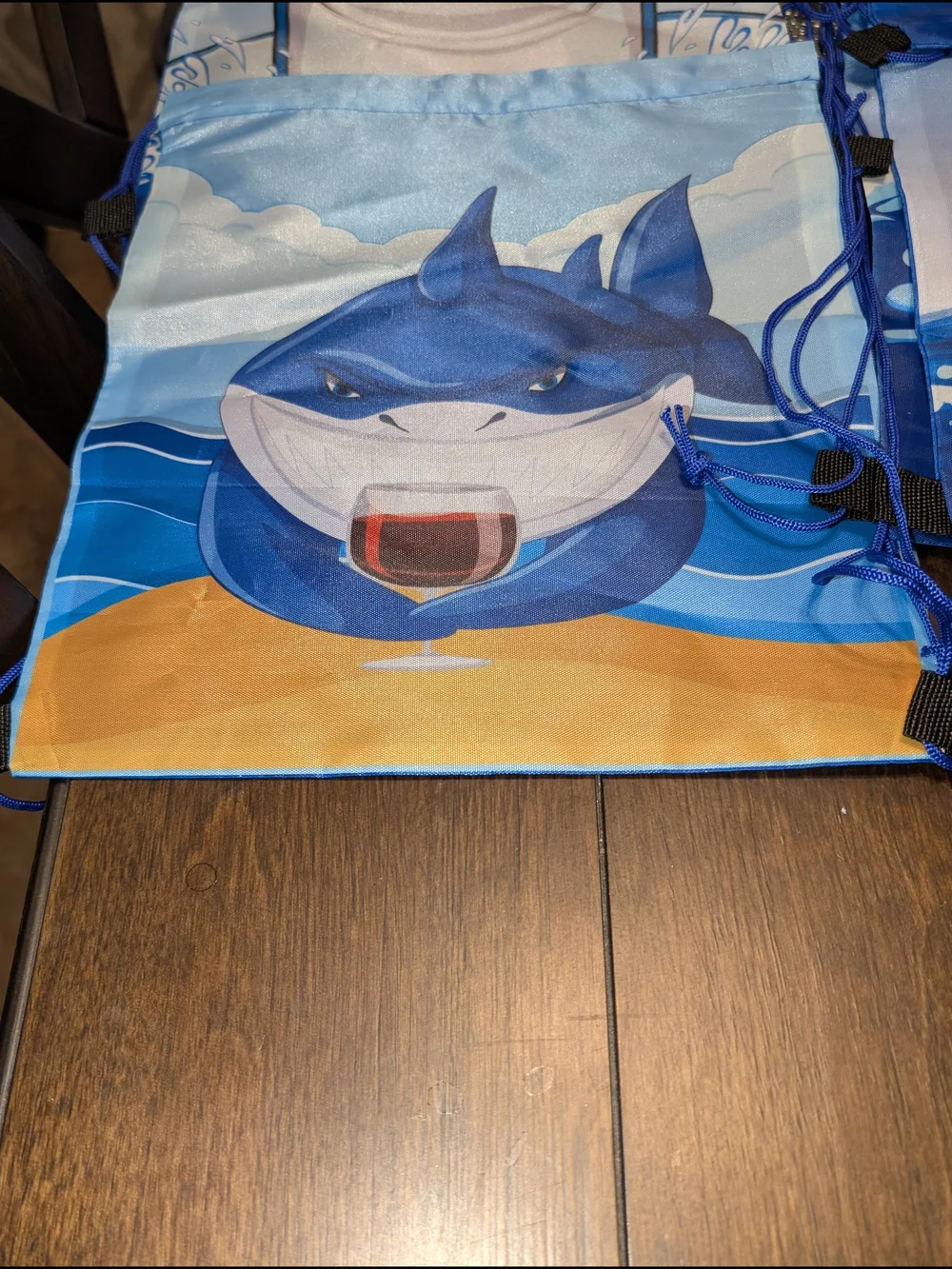 N/A shark drawstring